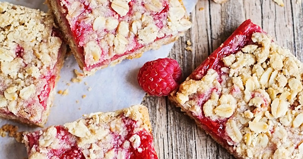 The Baker Upstairs Raspberry Crumb Bars