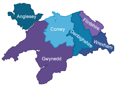 North Wales Counties Map Llanblogger - Contact Llanblogger@Gmail.com: Council Leaders Discuss  Covid-19 Joint Recovery