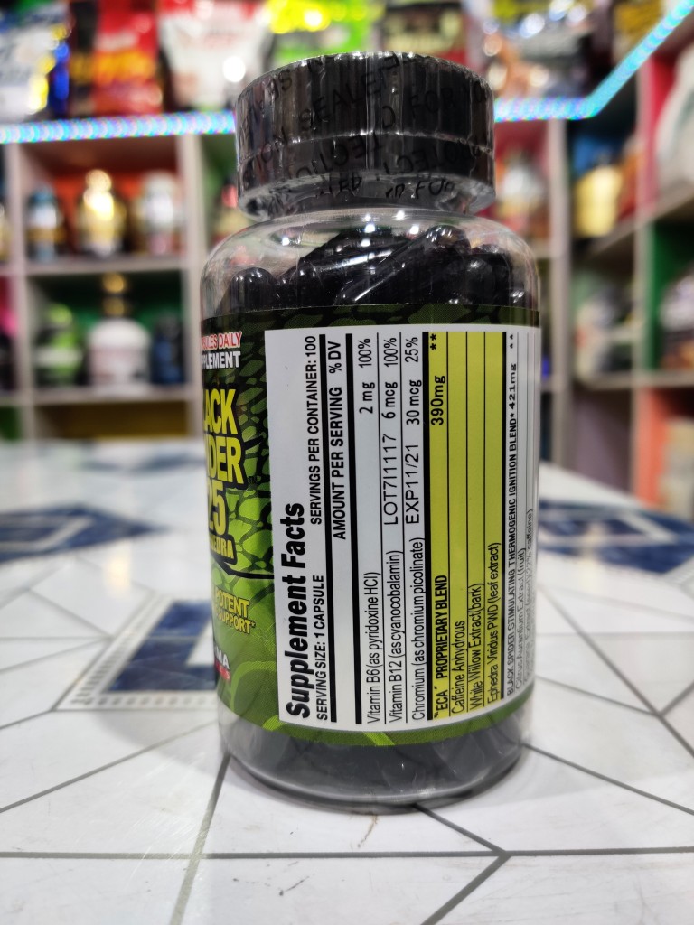 Cloma Pharma Black Spider Fat Burner 100 Caps NCRFS