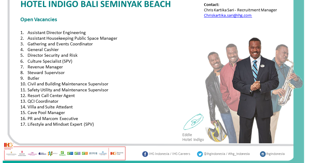 Indigo Bali By Ihg Looking For Staff Hoticom Media International