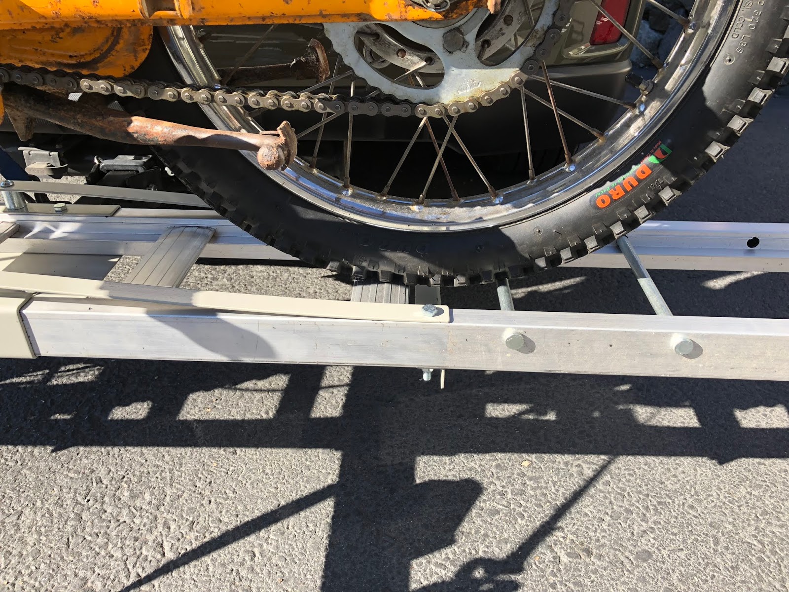 Harbor Freight/Haul Master Motorcycle Carrier for use with a CT90