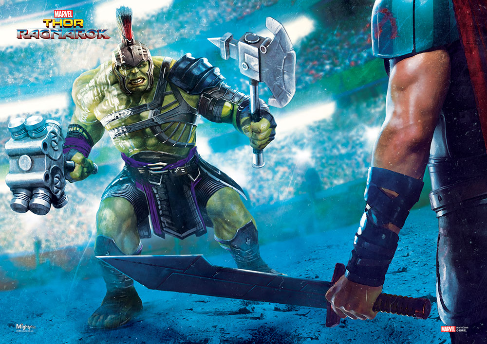 THOR: RAGNAROK Promo Images Feature Thor and Hulk Arena Fight