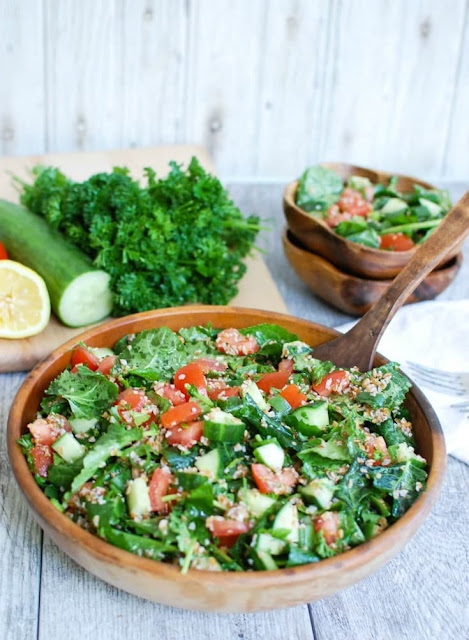 Kale Cucumber Tabbouleh