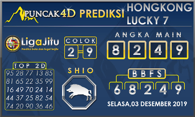 PREDIKSI TOGEL HONGKONG LUCKY7 PUNCAK4D 03 DESEMBER 2019