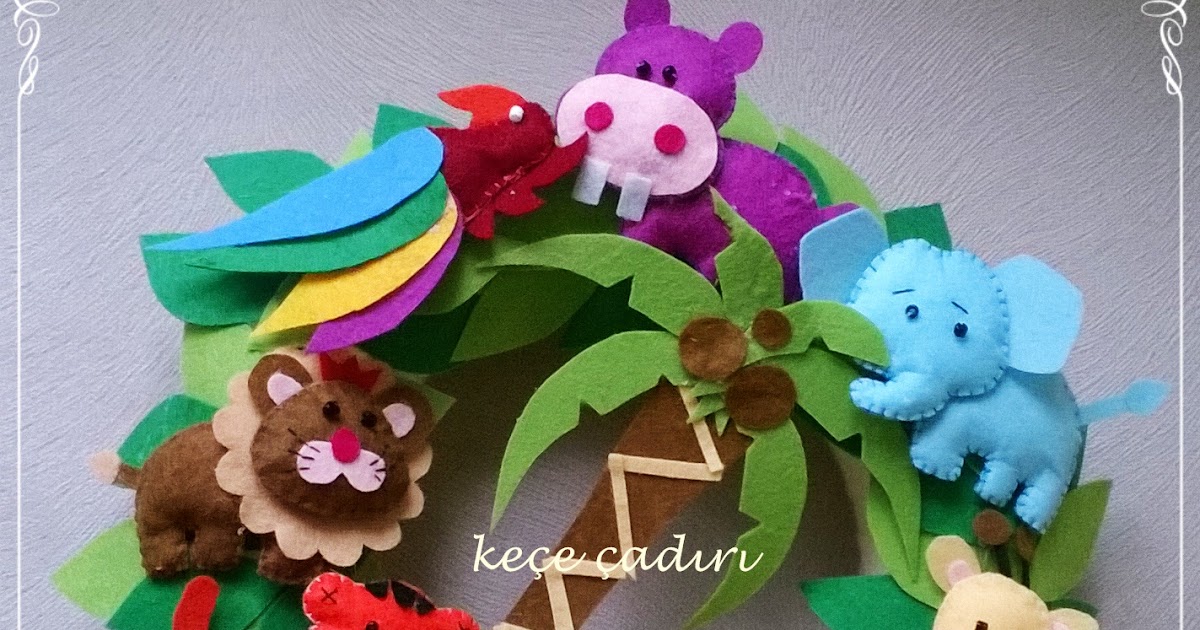 Keçe Çadırı Orman Temalı Kapı Süsü