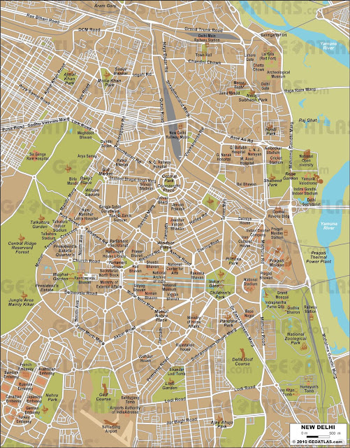 New Delhi map