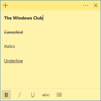 notes autocollantes windows 10