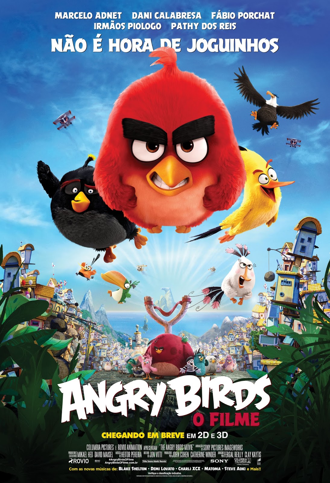 Novo pôster brazuca de Angry Birds, o filme.