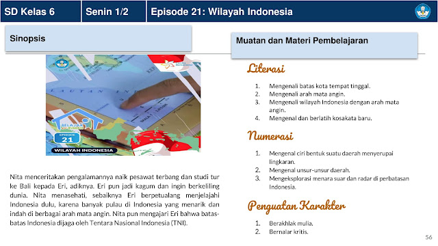 Panduan Belajar Dari Rumah Minggu Ke 5 (BDR) 1 - 5 Januari 2021 Di Televisi Republik Indonesia (TVRI) Untuk Jenjang Pendidikan PAUD Dan Sekolah Dasar (SD)