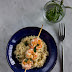 Risotto al mojito e gamberi