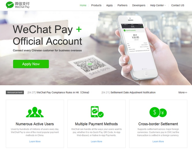 WeChat Pay payment method