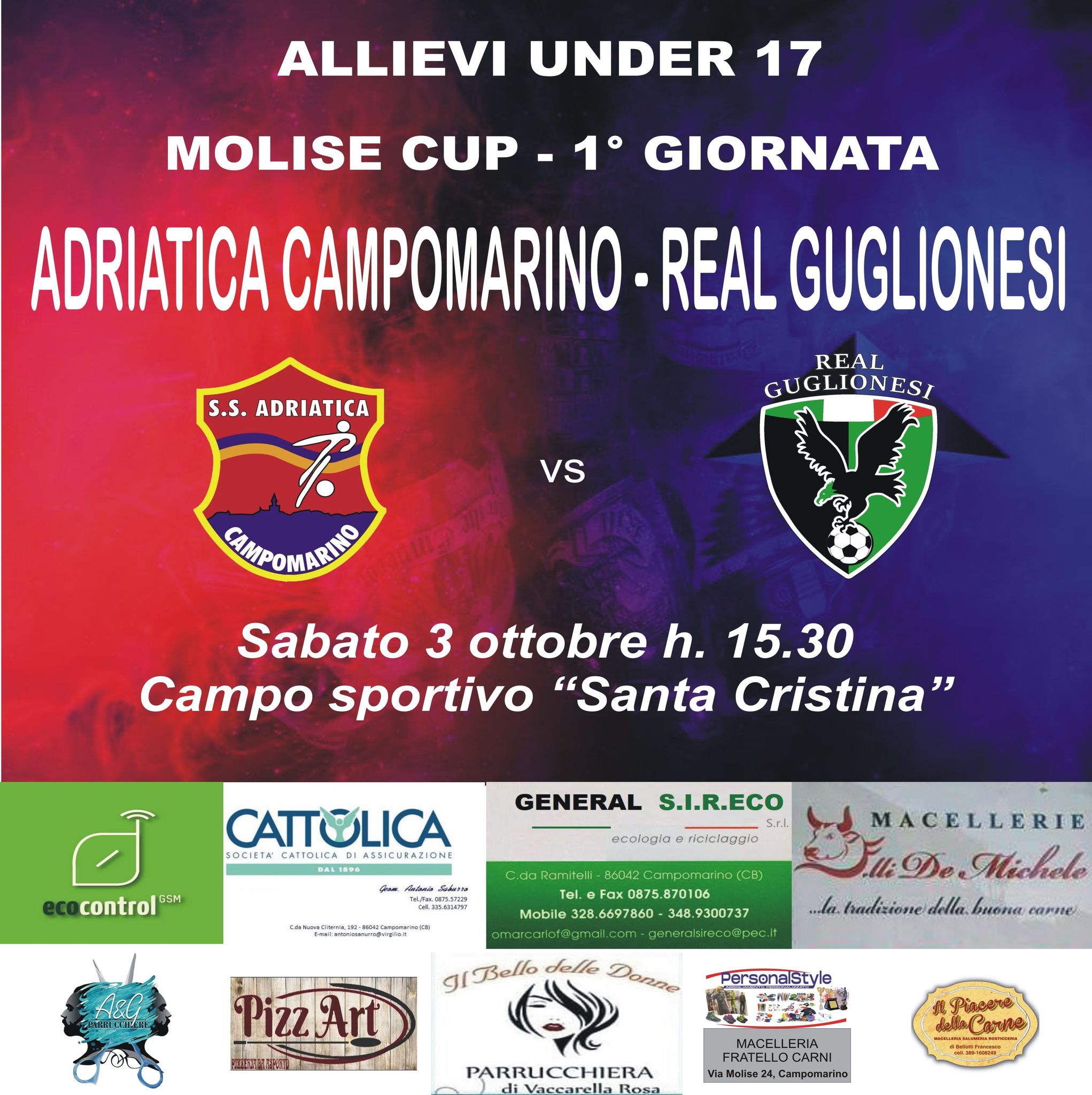 Allievi Under 17 regionali, parte la nuova stagione con la Molise Cup Allievi Under 17 regionali, parte la nuova stagione con la Molise Cup