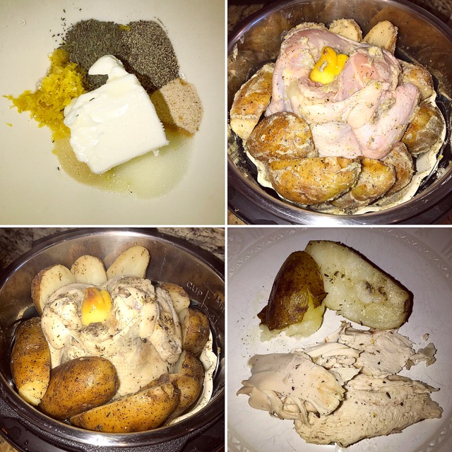 Whole Lemon Pepper Chicken & Potatoes [Instant Pot] Food Under