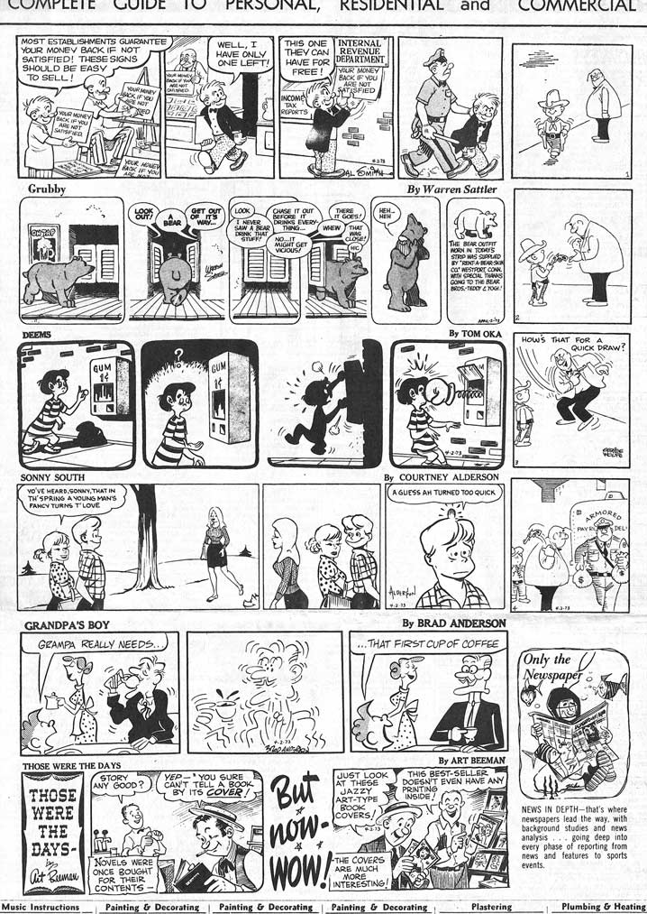 Quasi-Interesting Paraphernalia Inc.: Obscure Newspaper Comic Strips ...