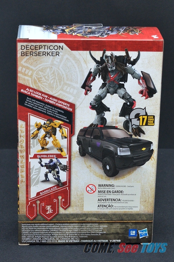 Come, See Toys: Transformers: The Last Knight Premiere Edition Deluxe Decepticon Berserker