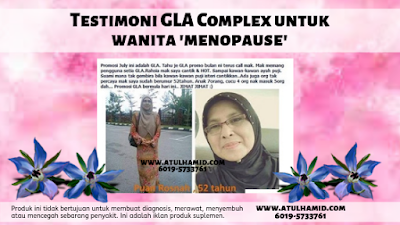 KOLEKSI TESTIMONI GLA COMPLEX: WANITA MENOPAUSE