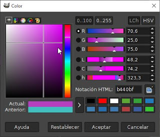 Cambiar de color con la herramienta colorear de Gimp