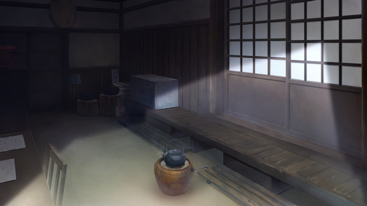 Anime Landscape: Anime Traditional Japanese Living Room Background