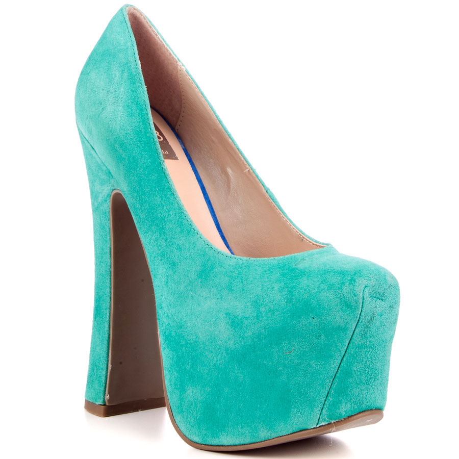 escarpins vert sapin