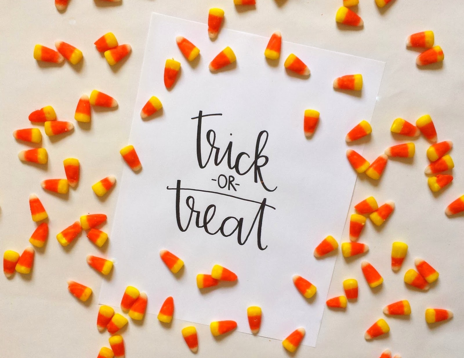 Tied Ribbon: Trick or Treat Printable