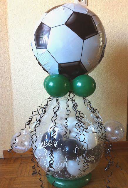 Ballongeschenk für ein Fußball Fan