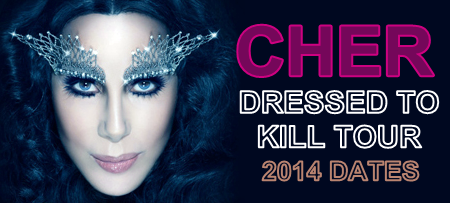 Cher 'Dressed To Kill Tour' poster