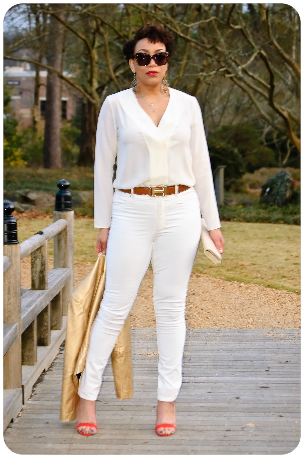 Erica Bunker  DIY Style! The Art of Cultivating a Stylish Wardrobe: Winter  White Corduroy Jeans!