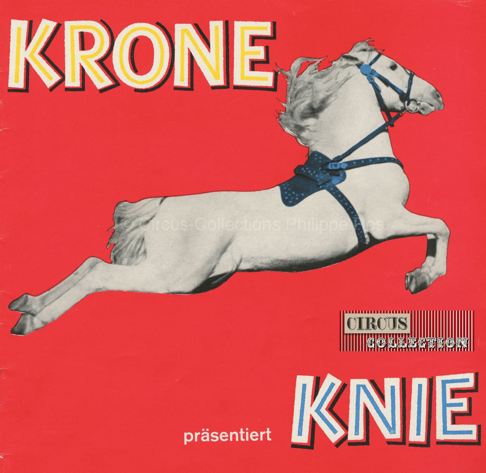 programme papier des spectacles Krone Knie 