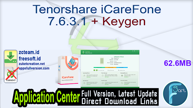 Tenorshare iCareFone 7.6.3.1 + Keygen_ ZcTeam.id