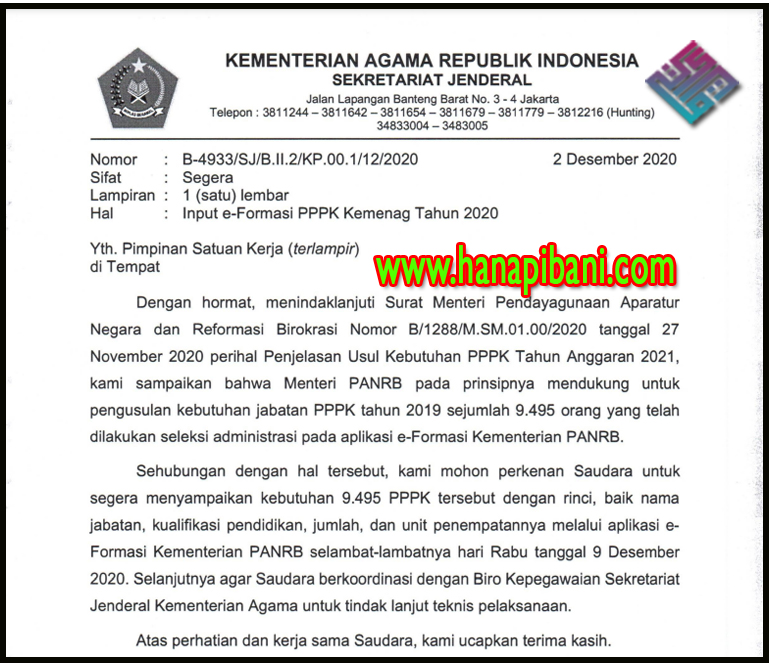 Pendaftaran Pppk Kemenag 2020 Informasi Cpns Asn Indonesiainfo Cpns Asn Indonesia 2021