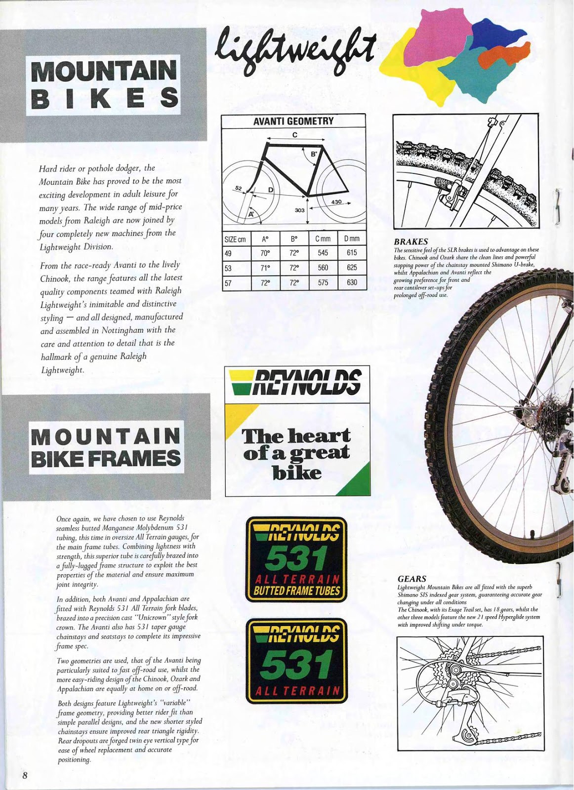 CATALOGUES RALEIGH RALEIGH 1989