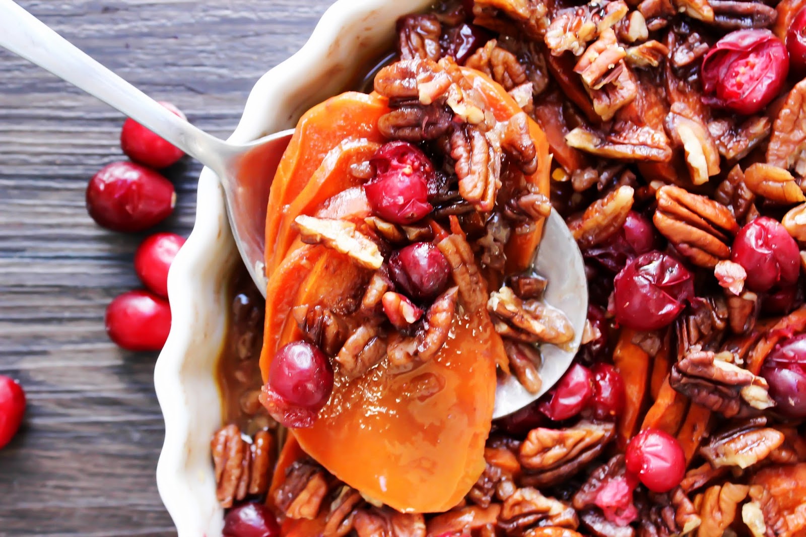 Cranberry Pecan Sweet Potato Casserole