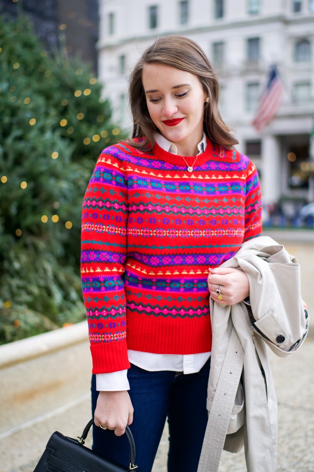 Holiday Fair Isle Sweater | New York City Fashion and Lifestyle Blog ...