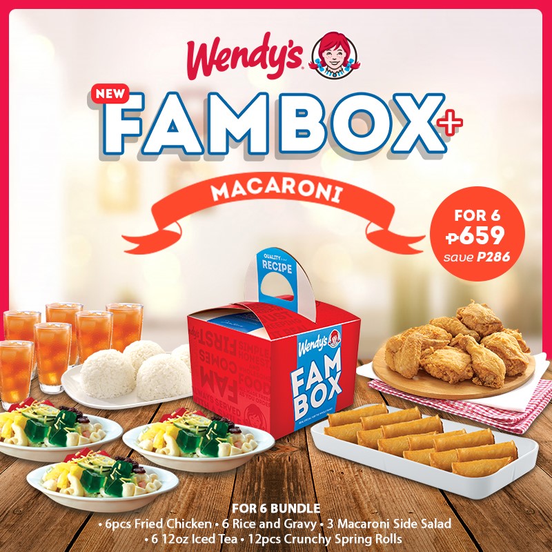 Manila Shopper Wendy's Fambox+Macaroni Promo May 2020