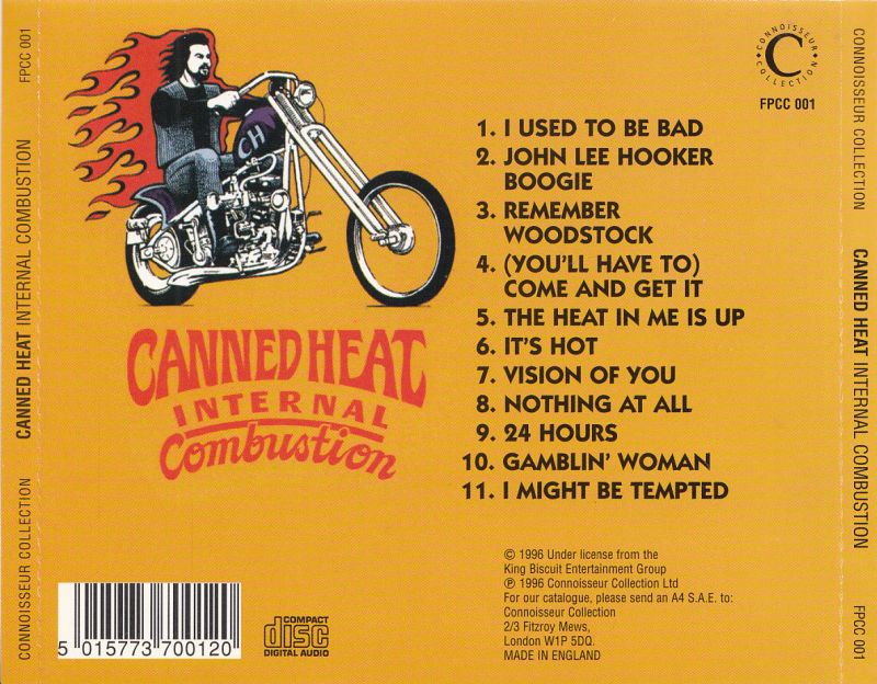 Classic Rock Covers Database Canned Heat Internal Combustion (1994)