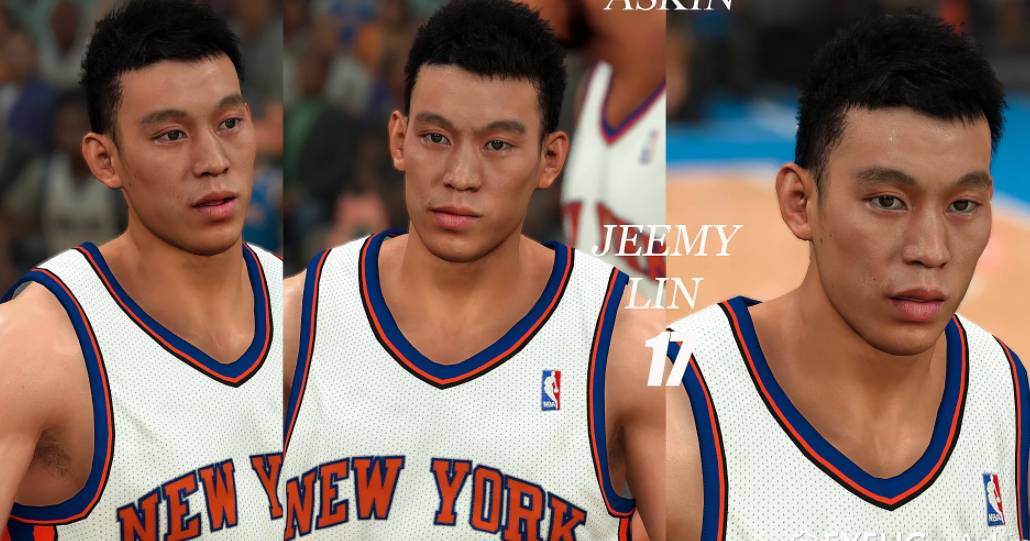 Jeremy Lin Cyberface, Hair and Body Model Knicks Version