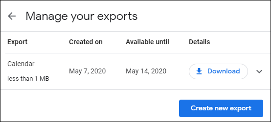 Mange Your Exports Screenshot