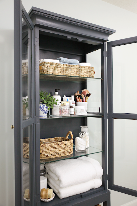 IHeart Organizing: Before & After: From Tired Cabinet to Bathroom Storage