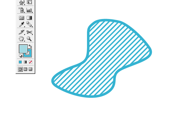 Flatdebris Illustrator 切れ目のない斜線パターンスウォッチの登録