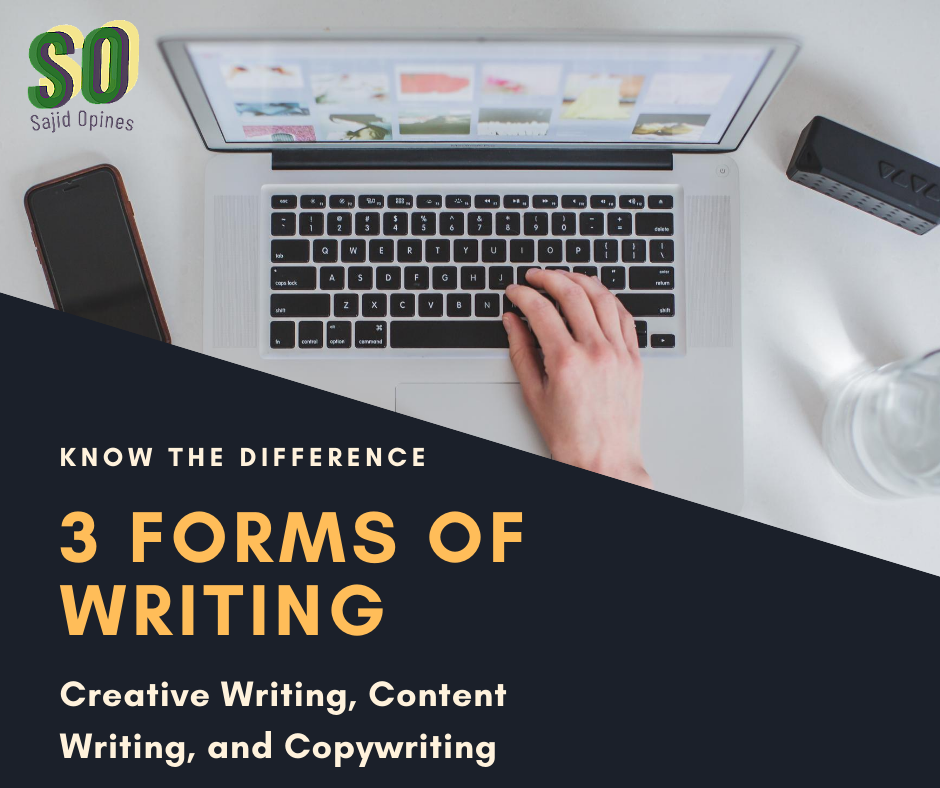 what are the three forms of creative writing