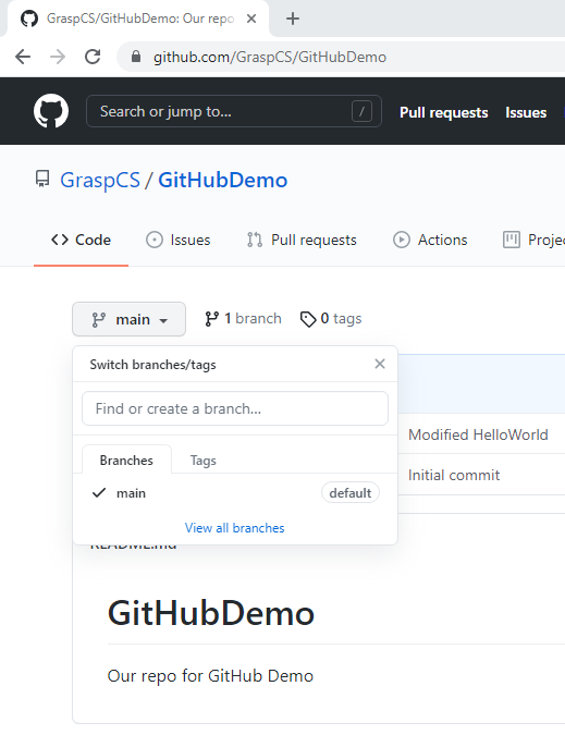 create new branch github create new branch github