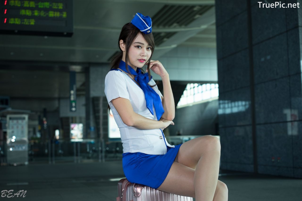Image-Taiwan-Social-Celebrity-Sun-Hui-Tong-孫卉彤-Stewardess-High-speed-Railway-TruePic.net- Picture-24