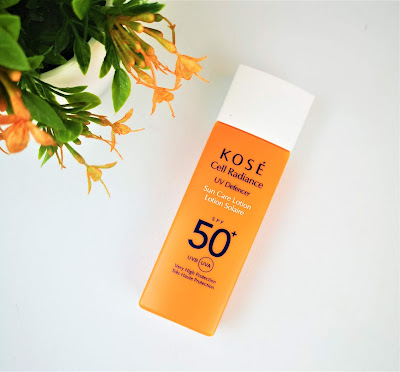 KOSE CELL RADIANCE UV DEFENCER SUN CARE LOTION 50+