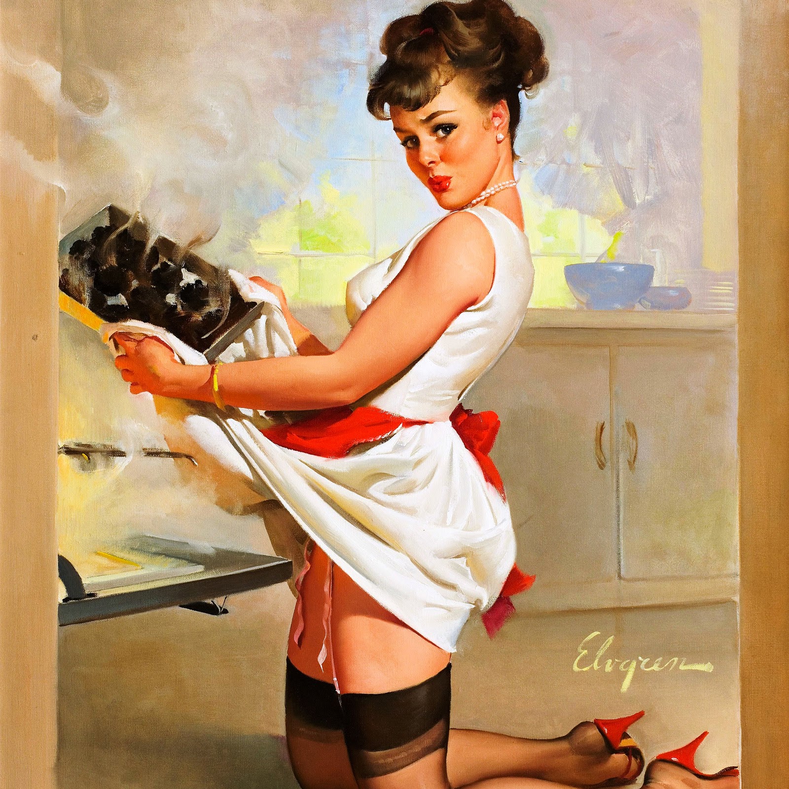 50 Pin Up Girls Paintings For Your Inspiration Fine Art And You