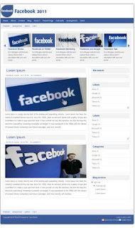 facebook 2011 blogger template