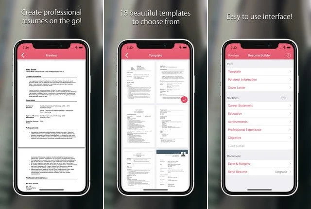 أفضل التطبيقات لإنشاء السيرة الذاتية CV للايفون