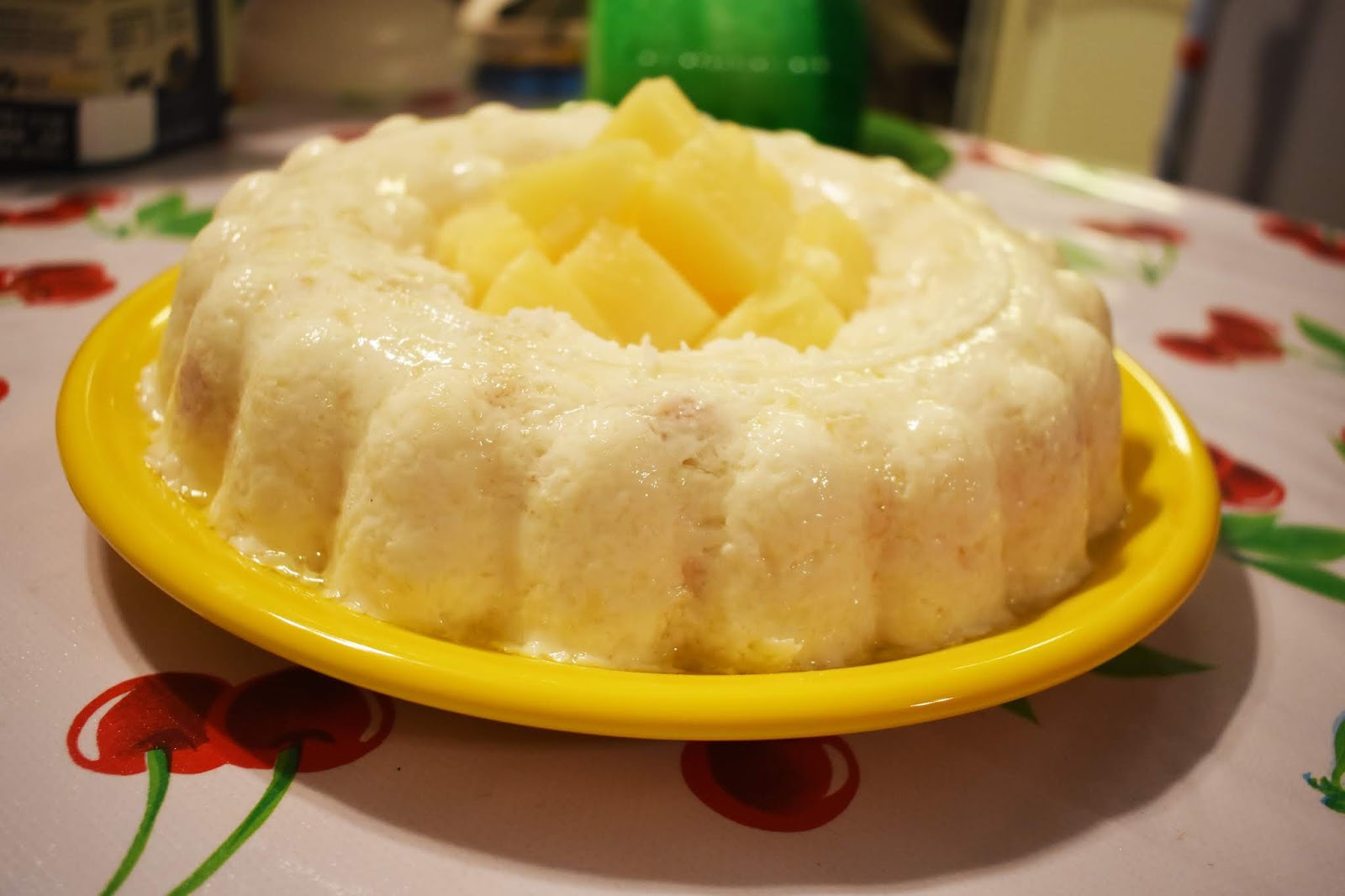A Peek into the Pantry Maryellen's Pineapple Jello Rings & Piña Colada Molded Salad