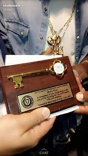 Shatta Wale given the Key to the City of Worcester, Massachusetts
