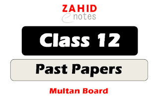 2nd year class 12 past papers 2021 multan board pdf download