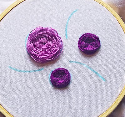 Hướng dẫn thêu hoa hồng - Hình 8